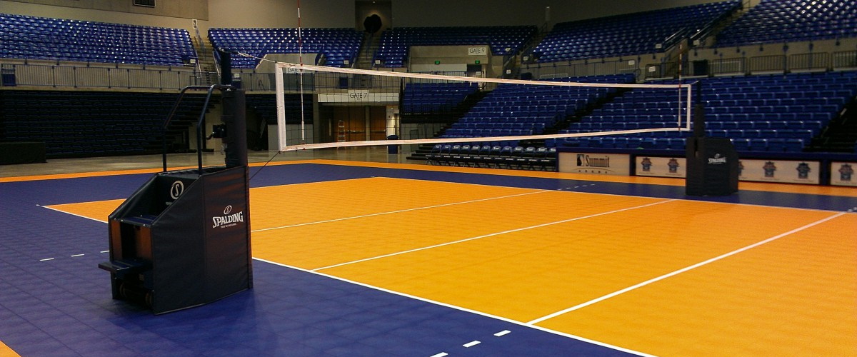 Indoor volleyball court